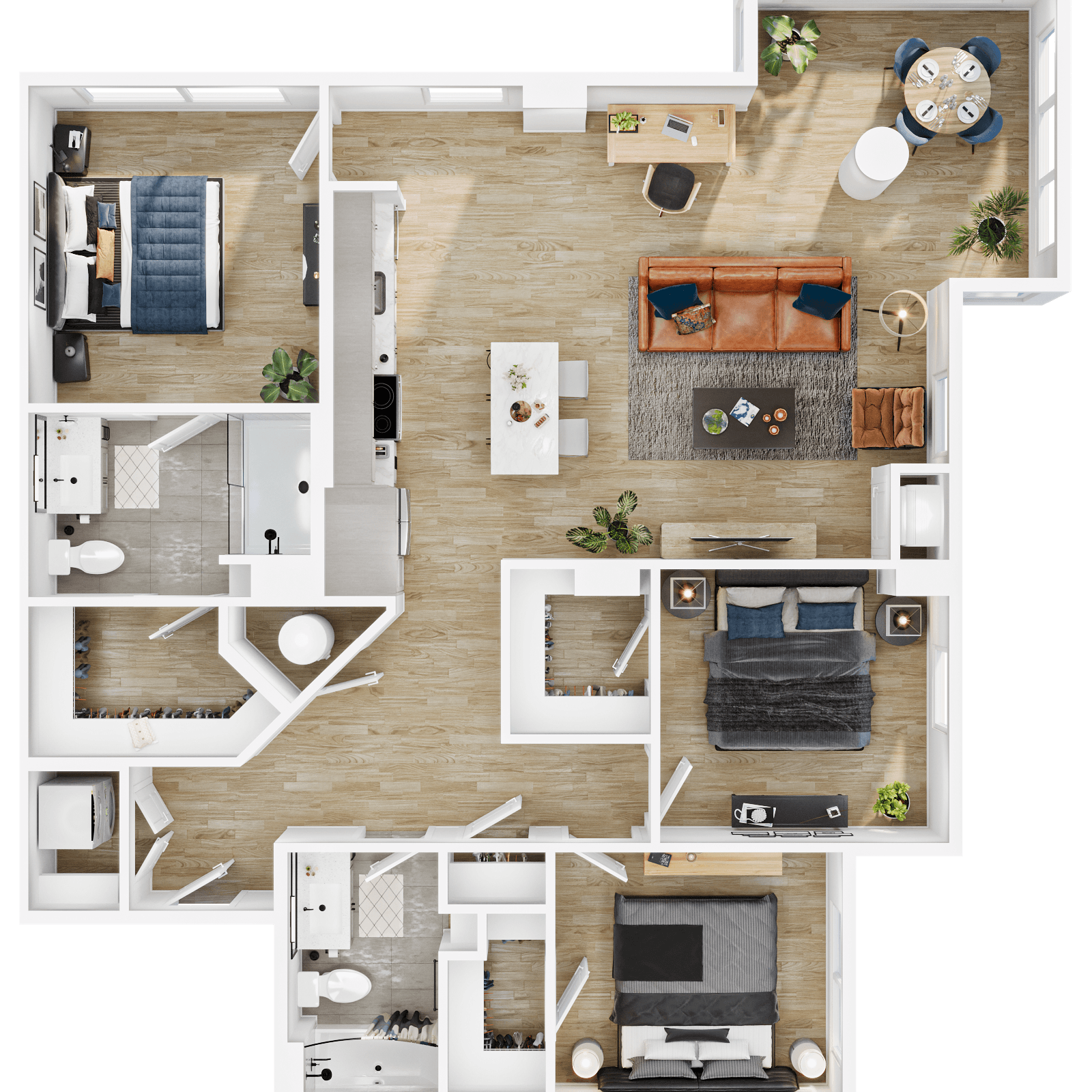 Floor plan layout diagram for C3